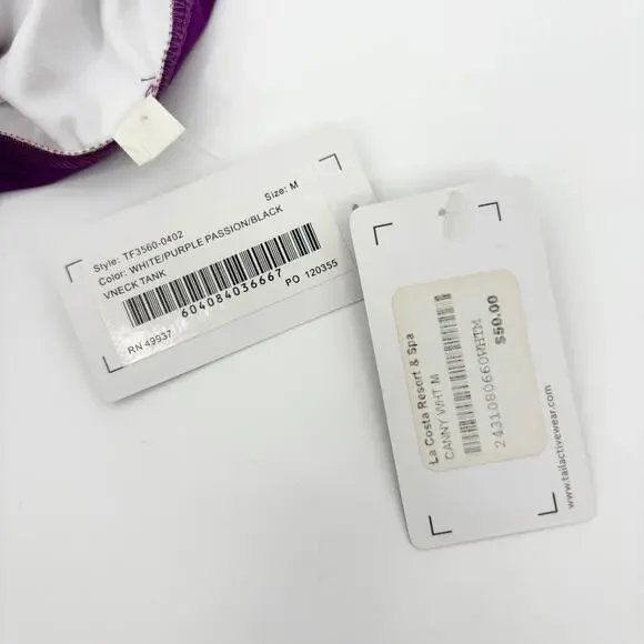 Tail Sleeveless Top V Neck Tank M Tennis Pickleball Golf Activewear NEW MnrDfct - Picture 6 of 6